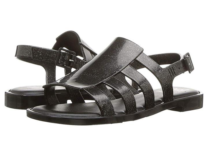 Mini Melissa Mel Boemia (little Kid/big Kid) (black/gold) Girl's Shoes