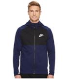 Nike Sportswear Advance 15 Full Zip Hoodie (binary Blue/black/black/white) Men's Sweatshirt