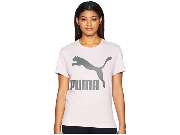 Puma Classics Logo Tee (winsome Orchid) Women's T Shirt