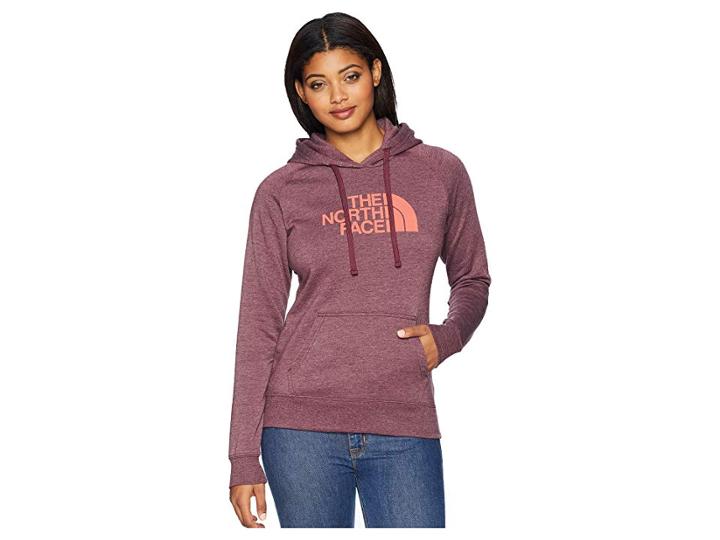 The North Face Half Dome Pullover Hoodie (fig Heather/faded Rose) Women's Sweatshirt