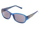 Guess Gu7425 (shiny Blue/smoke) Fashion Sunglasses