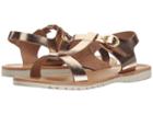 Pazitos The T-sandal (little Kid/big Kid) (gold) Girls Shoes