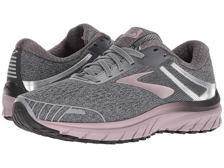 Brooks Adrenaline Gts 18 (grey/ebony/rose Gold) Women's Running Shoes