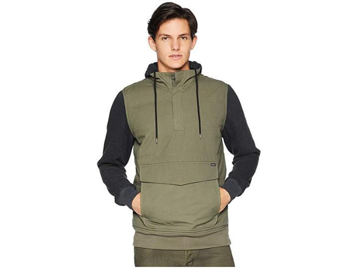 Rvca Grip It Puffer Jacket (olive) Men's Coat