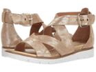 Sofft Mirabelle (platino Distressed Foil Suede) Women's Sandals