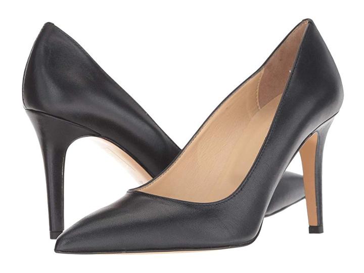 Summit By White Mountain Melissa Heel (black Leather) High Heels