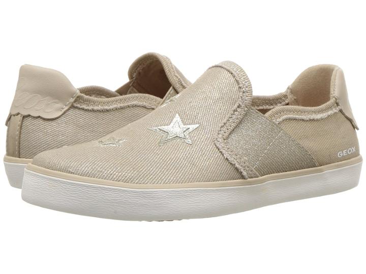 Geox Kids Kilwi 15 (little Kid/big Kid) (beige) Girl's Shoes