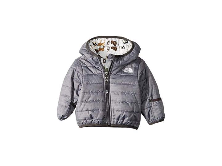 The North Face Kids Reversible Perrito Jacket (infant) (tnf Medium Grey Heather/graphite Grey) Kid's Coat