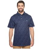 Polo Ralph Lauren Big Tall Pima Polo Short Sleeve Knit (tossed Navy Floral) Men's Clothing