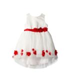 Nanette Lepore Kids Matte Satin Dress W/ Flowers (infant) (off-white) Girl's Dress