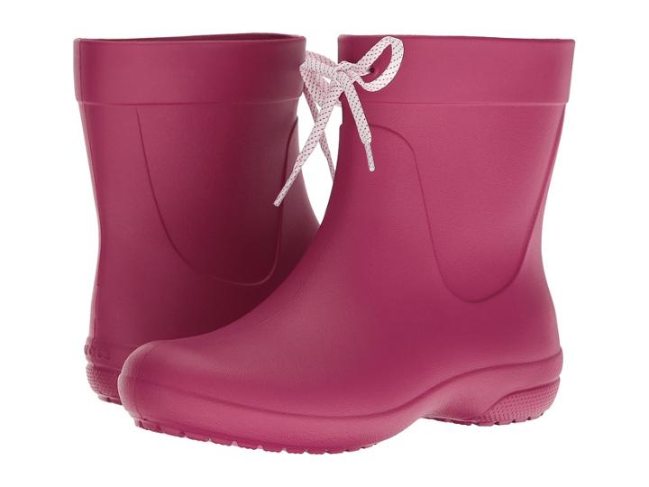 Crocs Freesail Shorty Rain Boot (berry) Women's Rain Boots