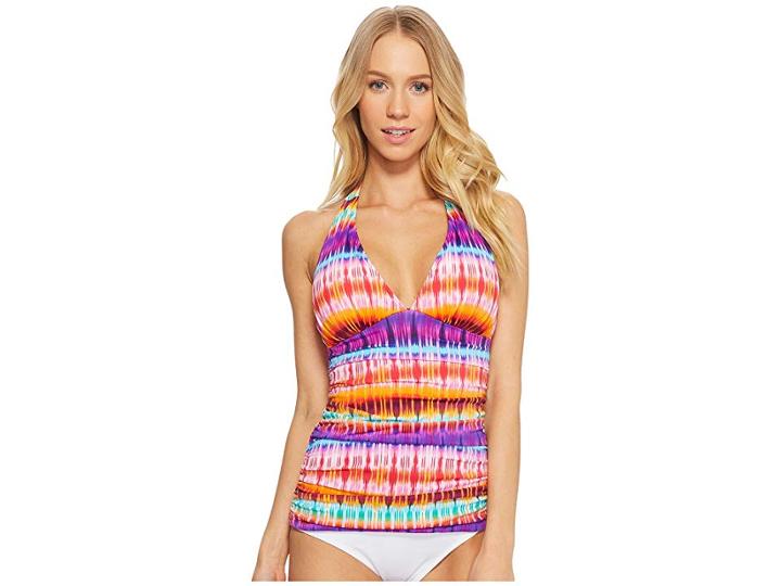 Bleu Rod Beattie Dream Weavers Halter Tankini (multi) Women's Swimwear