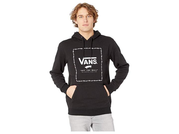 Vans Print Box Pullover Fleece (black) Men's Clothing