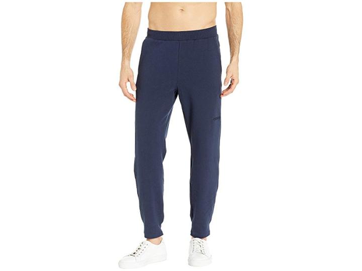 Asics Tiger Logo Sweatpants (midnight Navy) Men's Casual Pants