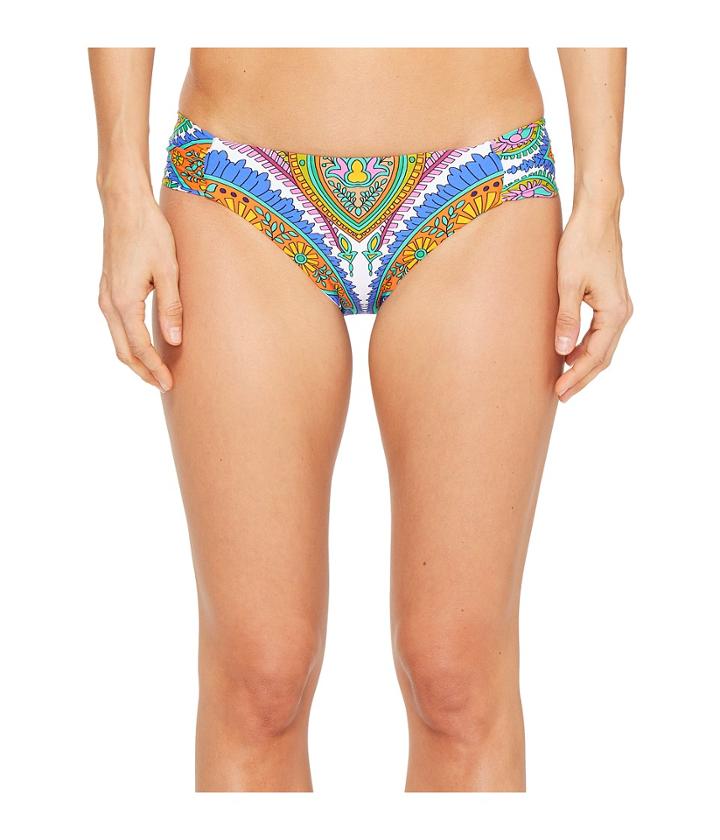 Trina Turk Pacific Paisley Shirred Side Hipster Bottom (multi) Women's Swimwear