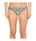 Trina Turk Pacific Paisley Shirred Side Hipster Bottom (multi) Women's Swimwear