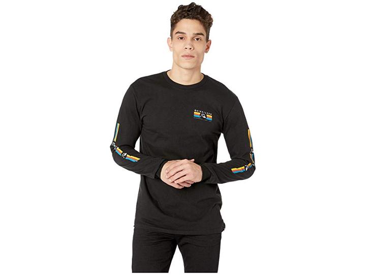 Quiksilver Step Up Step Down Tee (black) Men's Clothing