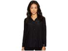 Jamie Sadock Sunsense(r) Long Sleeve Over Shirt (jet) Women's Clothing