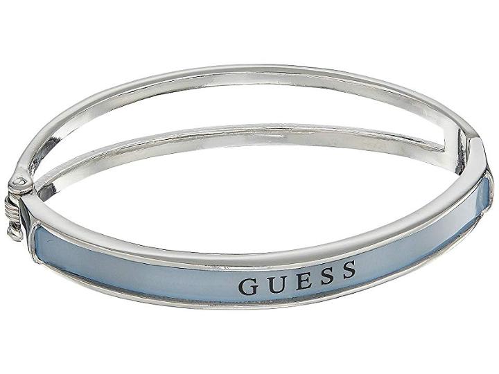 Guess Hinged Bangle (blue/silver) Bracelet