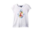 Polo Ralph Lauren Kids Cotton Jersey Graphic T-shirt (little Kids) (white/multi) Girl's T Shirt