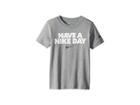 Nike Kids Have A Nike(r) Day Short Sleeve Tee (little Kids) (dark Grey Heather) Boy's T Shirt