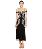 Francesco Scognamiglio Embellished Cold Shoulder Short Sleeve Dress (black) Women's Dress