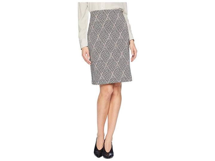 Nine West Slim Skirt (black/cinnamon Multi) Women's Skirt
