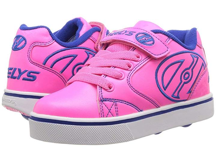 Heelys Vopel X2 (little Kid/big Kid) (neon Pink/blue) Girls Shoes