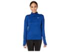 Nike Element 1/2 Zip Top (blue Void/indigo Force/reflective Silver) Women's Long Sleeve Pullover