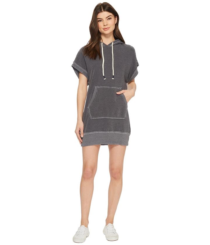 Splendid Sleeveless Sweatshirt Hoodie Dress (ink) Women's Dress