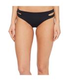 Roxy Softly Love Solid Reversible 70s Bikini Bottom (anthracite) Women's Swimwear