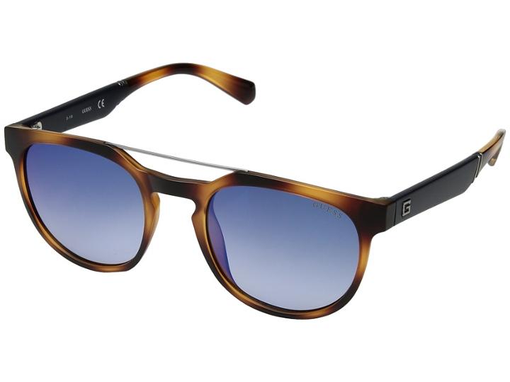 Guess Gu6929 (blonde Havana/blue Mirror) Fashion Sunglasses