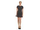 Tibi - Birdeye Knit S/s Dress (black/white Multi)