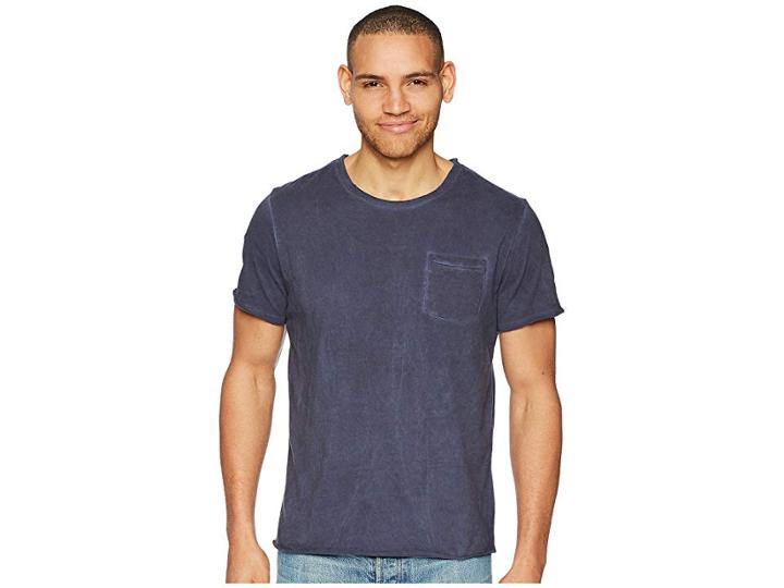 Threads 4 Thought Zeke Rainwash Pocket Crew T-shirt (raw Denim) Men's T Shirt