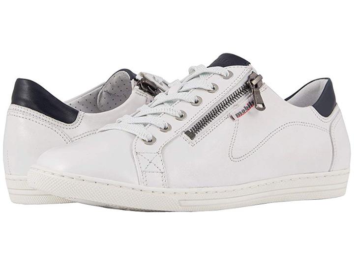 Mephisto Hawai (white/blue Silk) Women's  Shoes
