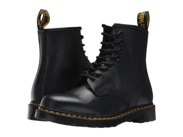 Dr. Martens 1460 8-eye Boot (charcoal/black Geostripe) Men's Lace-up Boots