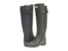 Hunter Original Refined Back Strap Rain Boots (dark Olive/navy) Women's Rain Boots