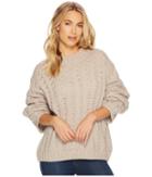 J.o.a. Drop Shoulder Crew Neck Sweater (grey) Women's Sweater