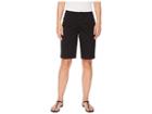 Nydj Bermuda Shorts Button Waist In Black (black) Women's Shorts