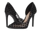 Jessica Simpson Piercey (black Polka Dot Flocked Mesh) Women's Shoes