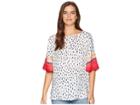 Nic+zoe Merengue Flutter Top (multi) Women's Clothing