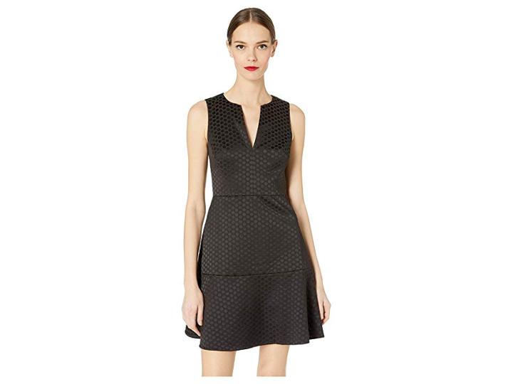 Kate Spade New York Glitzy Ritzy Bakery Dot Jacquard Dress (black) Women's Dress