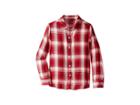 Tommy Hilfiger Kids Yarn-dye Plaid Top (big Kids) (rhubarb) Girl's Clothing
