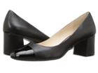 Cole Haan Dawna Grand Pump 55mm Ii (black Leather/patent) Women's Shoes