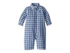 Ralph Lauren Baby Plaid Cotton Poplin Coverall (infant) (blue/white Multi) Boy's Jumpsuit & Rompers One Piece