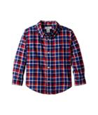 Ralph Lauren Baby Plaid Cotton Twill Shirt (infant) (red Multi) Boy's Clothing