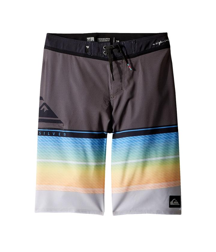 Quiksilver Kids Highline Slab Boardshorts (big Kids) (vintage Indigo) Boy's Swimwear