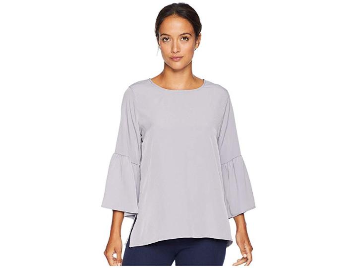 Bobeau Silky Bell Sleeve (lilac Grey) Women's Clothing