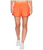 2xu X-vent 4 Shorts W/ Brief (fiery Coral Prism Emboss/colony Blue) Women's Shorts
