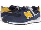 New Balance Kids Gc574v1 (big Kid) (pigment/brass) Boys Shoes